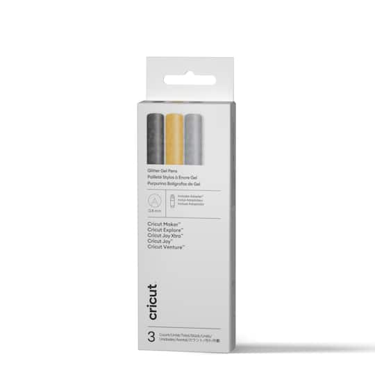 Cricut® 0.8mm Glitter Gel Pen Set + Adapter